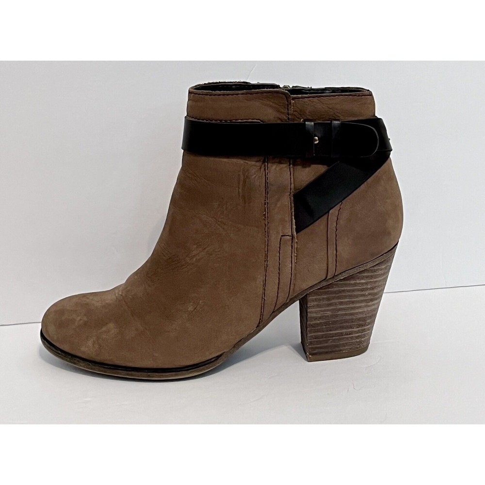 Franco Sarto Ankle Boot High Heel Tan/Brown Size 8.5M Dotty